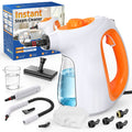 EXLUVON Handheld Steam Cleaner, 1300W 10s Instant Heat Steamer with 11 Multi-Purpose Accessories, 550ml Tank, Lightweight Portable for Kitchen Bathroom Car Windows